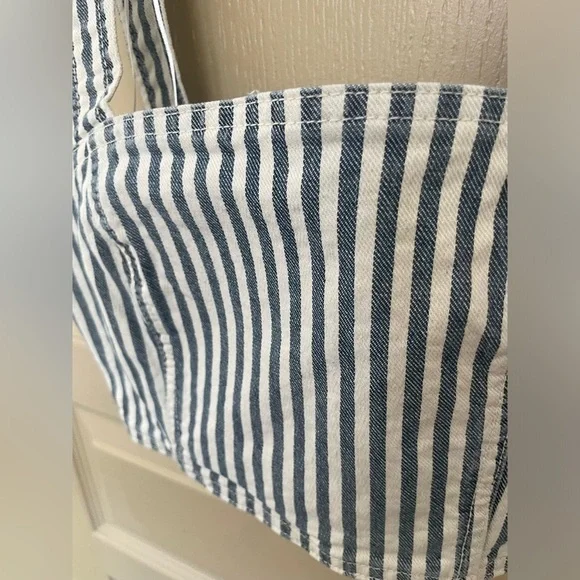 ZARA Retro Style Railroad Crop Top in Striped - Picture 4 of 4